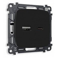 Розетка 2хusb type a и c без рамки ambrella volt quant mo811010